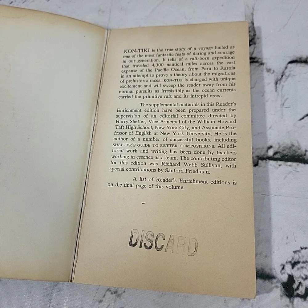 Thor Heyerdahl Kon Tiki 1963 Washington Square Press Paperback